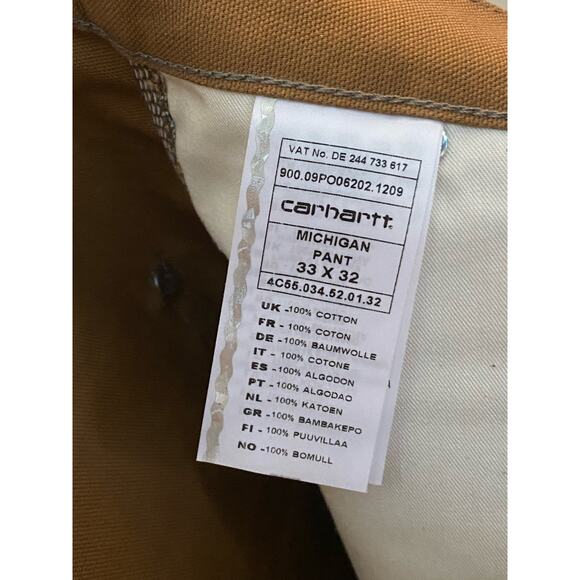 Carhartt WIP Union Made Michigan Pant 33 x 32 - Picture 14 of 14